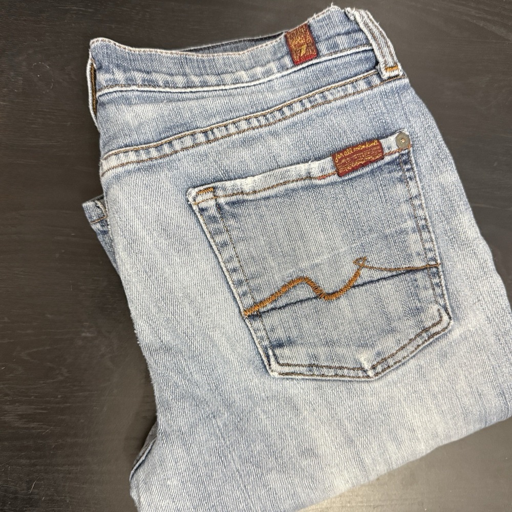 7 For All Mankind Vintage‎ Y2K Bootcut Jeans Womens 30x30 Denim USA Paper Tag